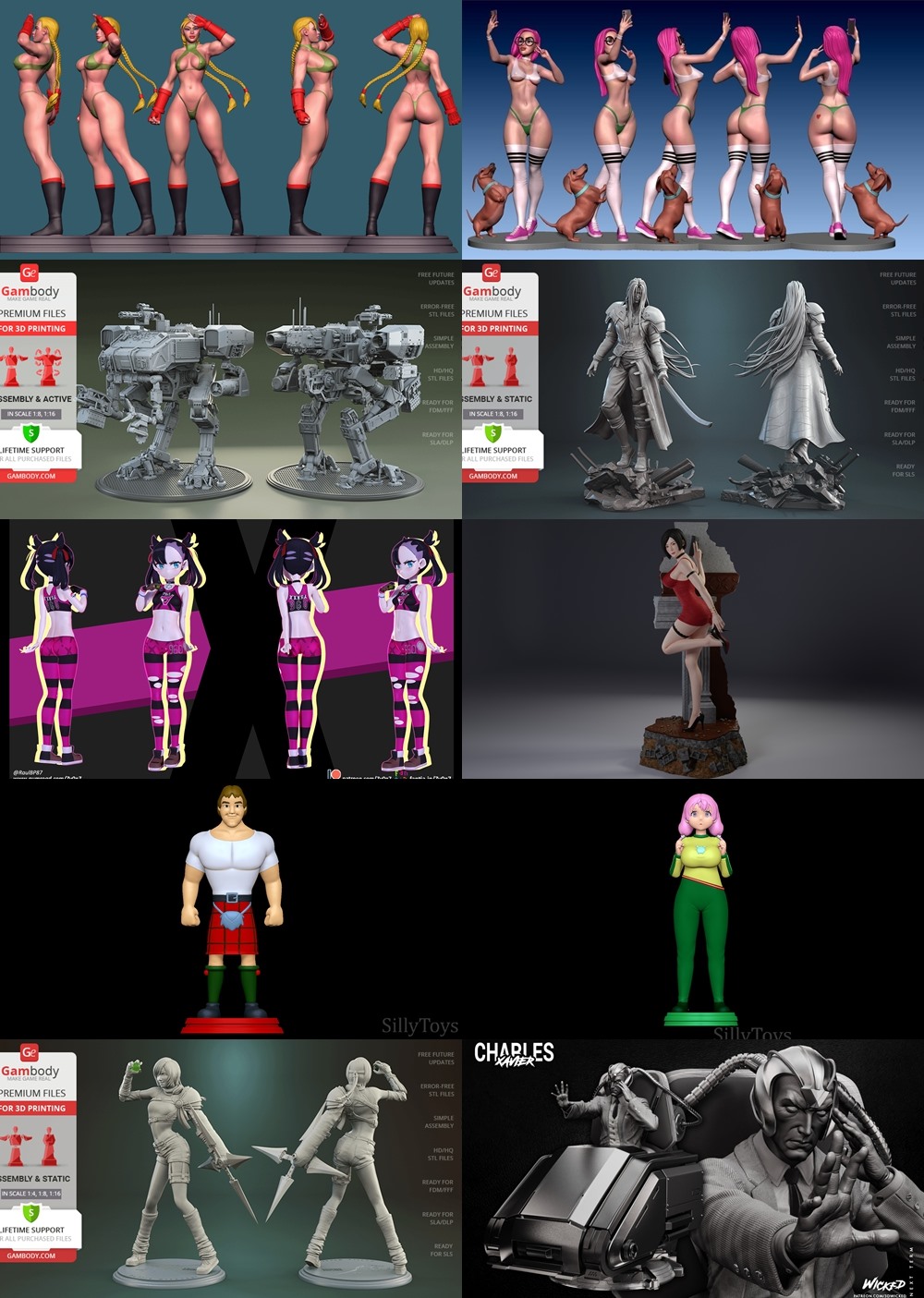 65组3d打印模型合辑2023年3月第一季 3d Print Models Collection 1 March 2023