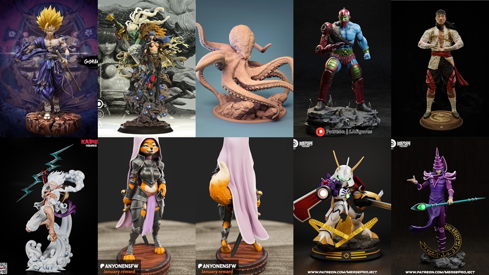 168组3d打印模型合辑2024年第1季 3d-print Models Collection 2024 Vol.1