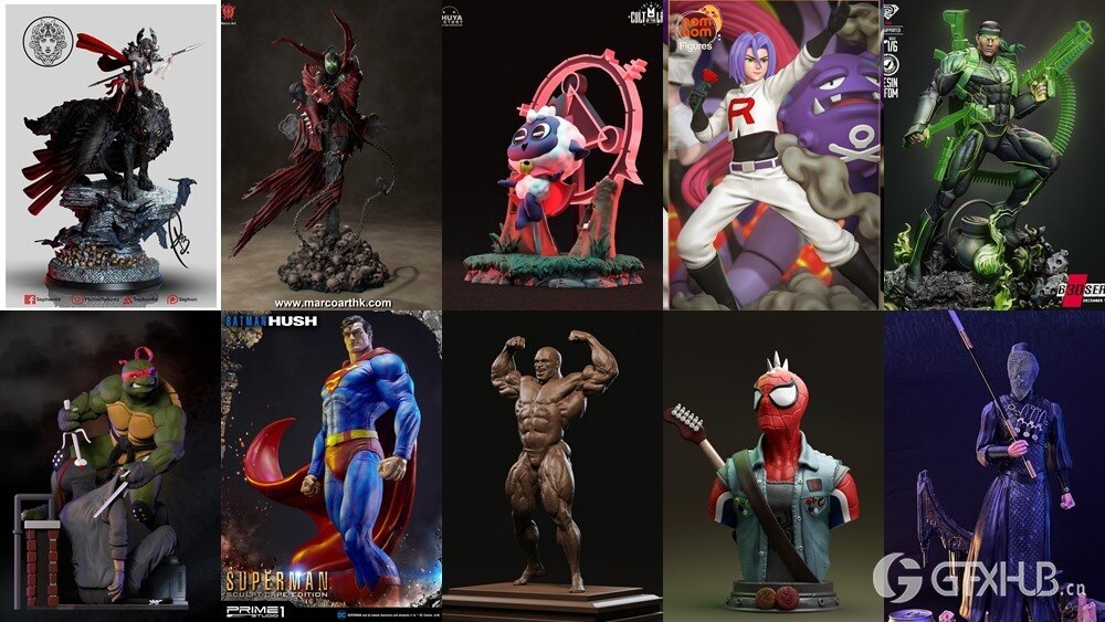 168组3D打印模型合辑2024年第1季 3D-Print Models Collection 2024 Vol.1