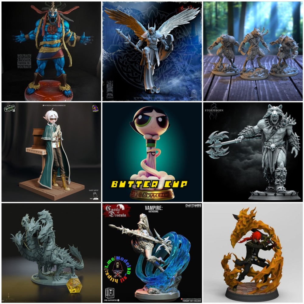 168组3d打印模型合辑2024年第1季 3d-print Models Collection 2024 Vol.1