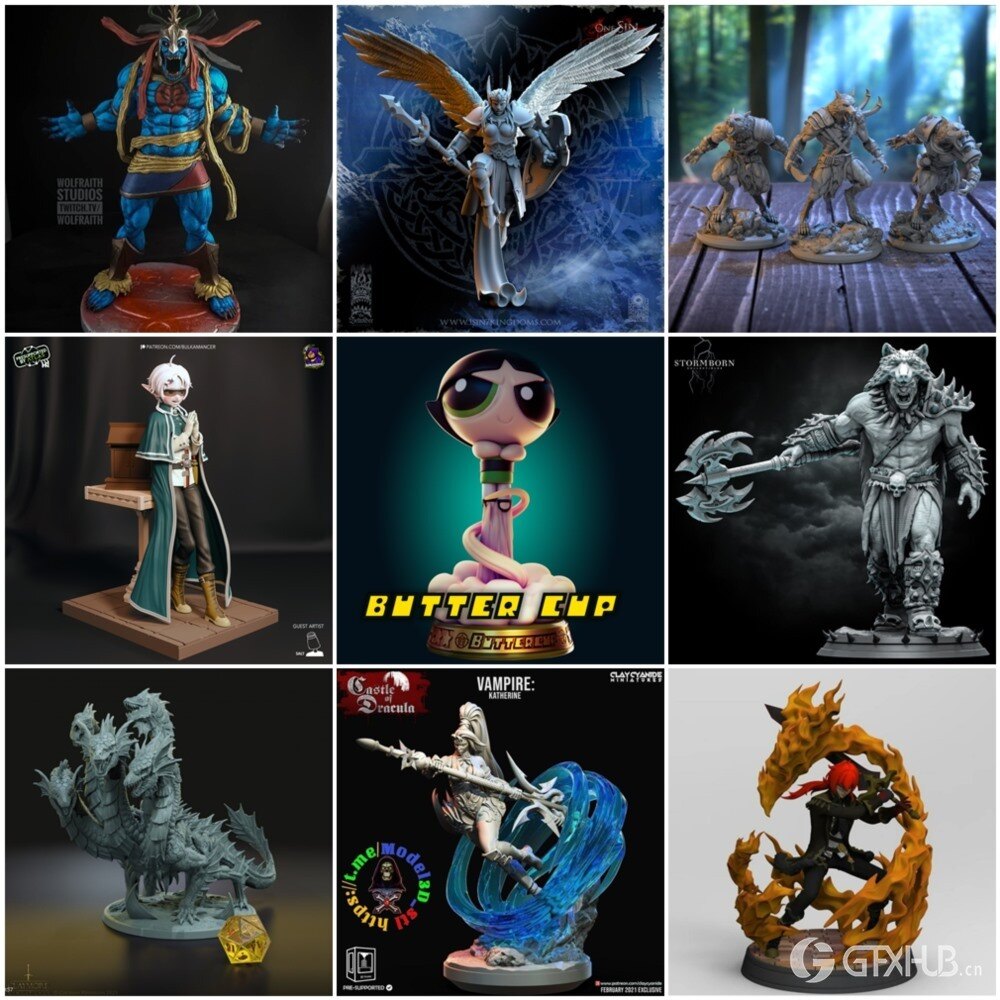 168组3D打印模型合辑2024年第1季 3D-Print Models Collection 2024 Vol.1
