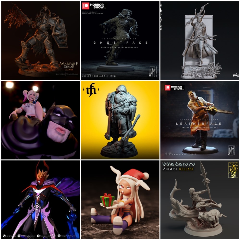 168组3d打印模型合辑2024年第1季 3d-print Models Collection 2024 Vol.1