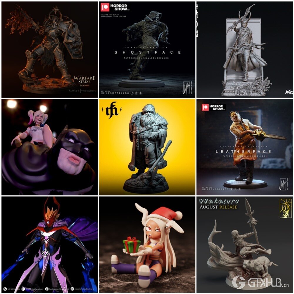 168组3D打印模型合辑2024年第1季 3D-Print Models Collection 2024 Vol.1