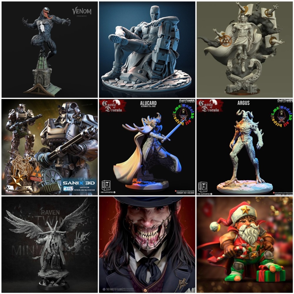 168组3d打印模型合辑2024年第1季 3d-print Models Collection 2024 Vol.1