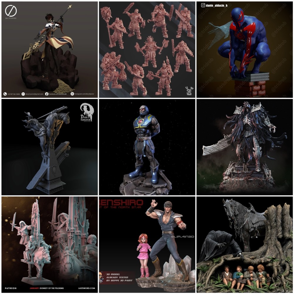 168组3d打印模型合辑2024年第1季 3d-print Models Collection 2024 Vol.1