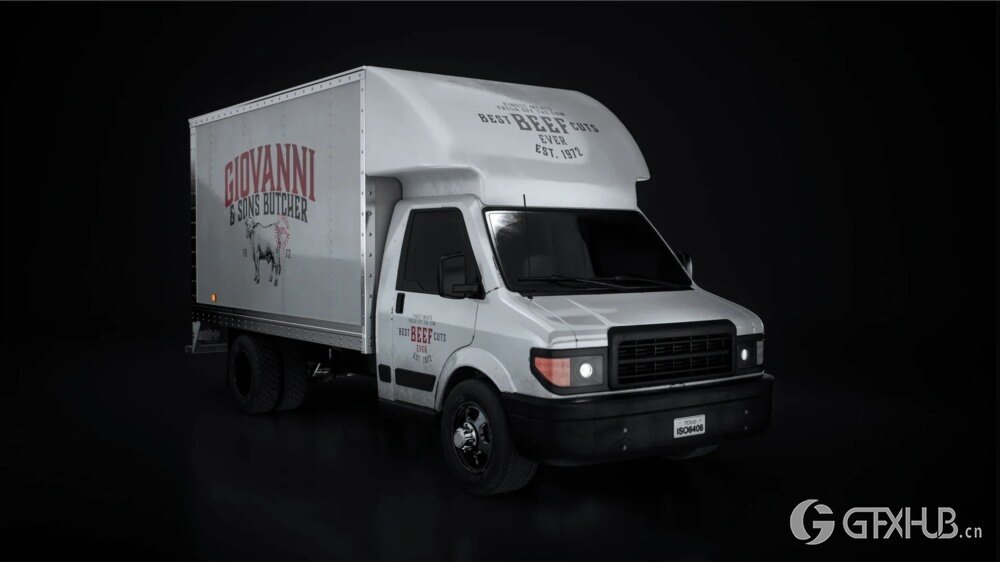 卡车货车邮递车拖车服务车3D模型 KitBash3D - City Cars Commercial