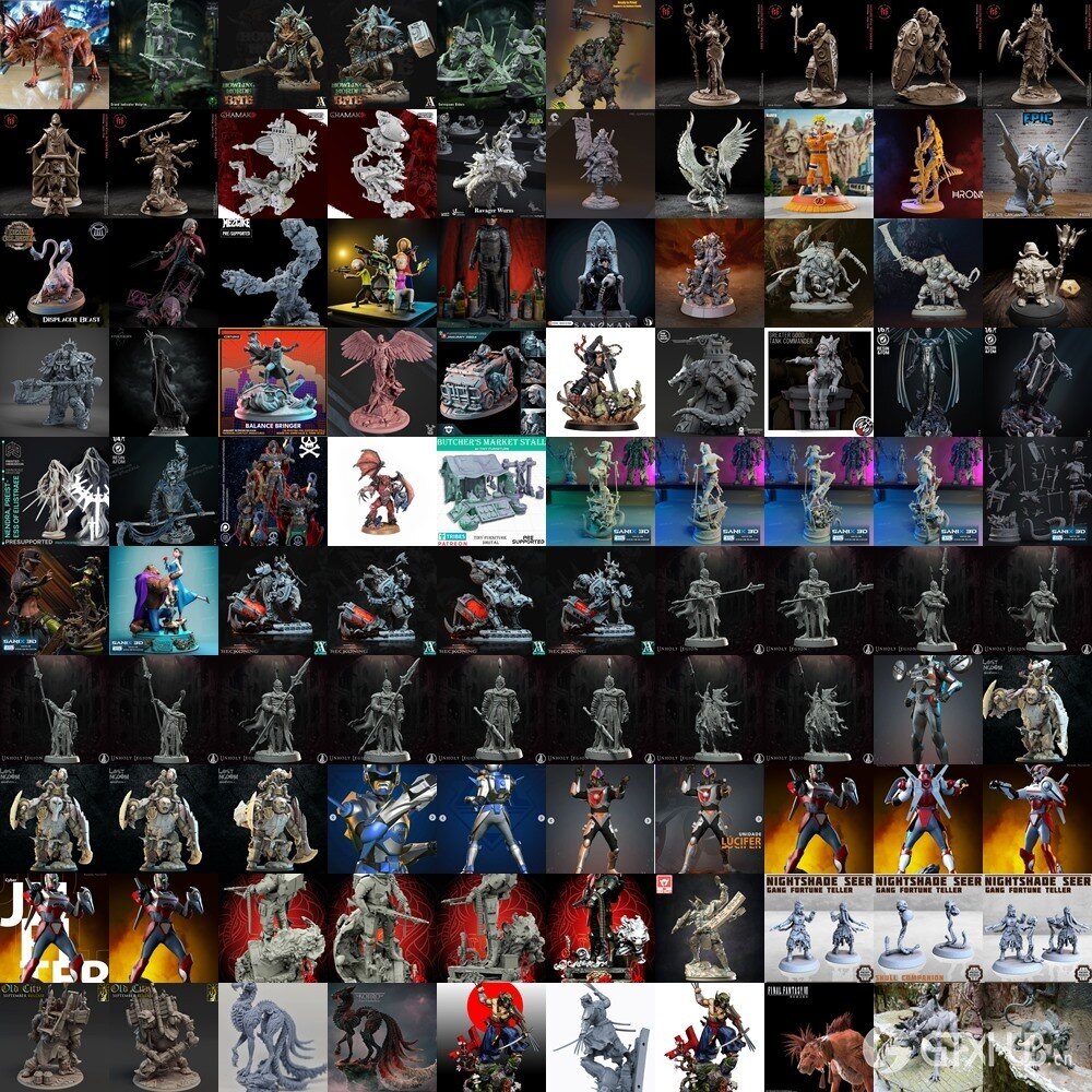 175组3D打印模型合辑2024年第2季 3D-Print Models Collection 2024 Vol.2