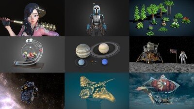 Sketchfab 200个3D模型合集2025年第2季 Sketchfab – 3D Model Pack 2025 Vol.2