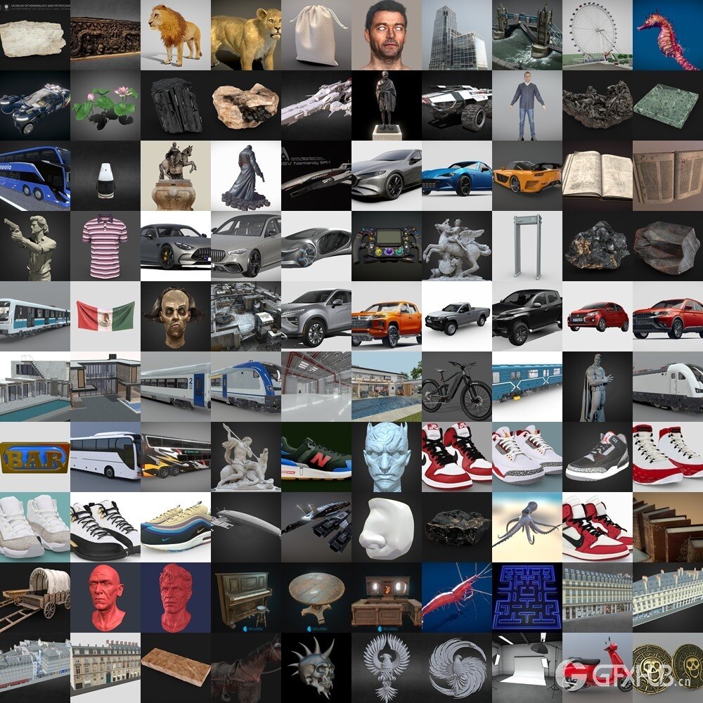 PBR Game 3D Models Bundle 2024 Vol.4