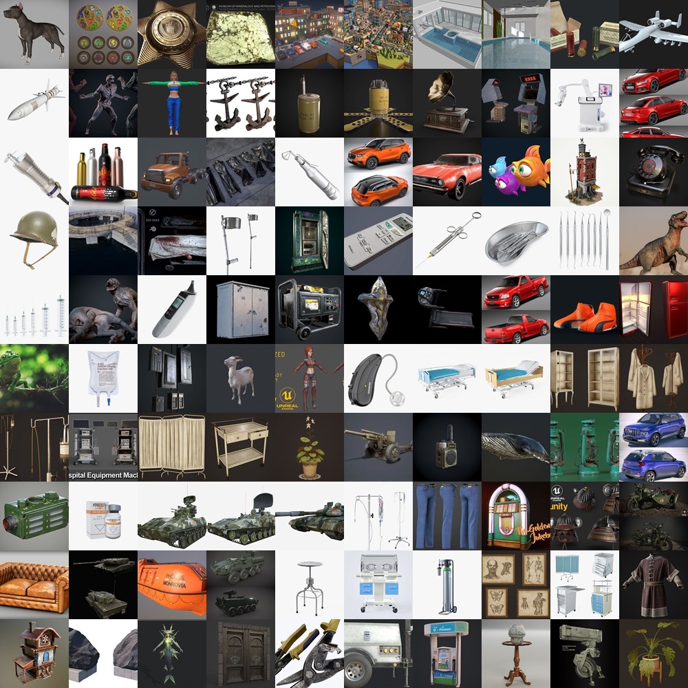 Pbr Game 3d Models Bundle 2024 Vol.4