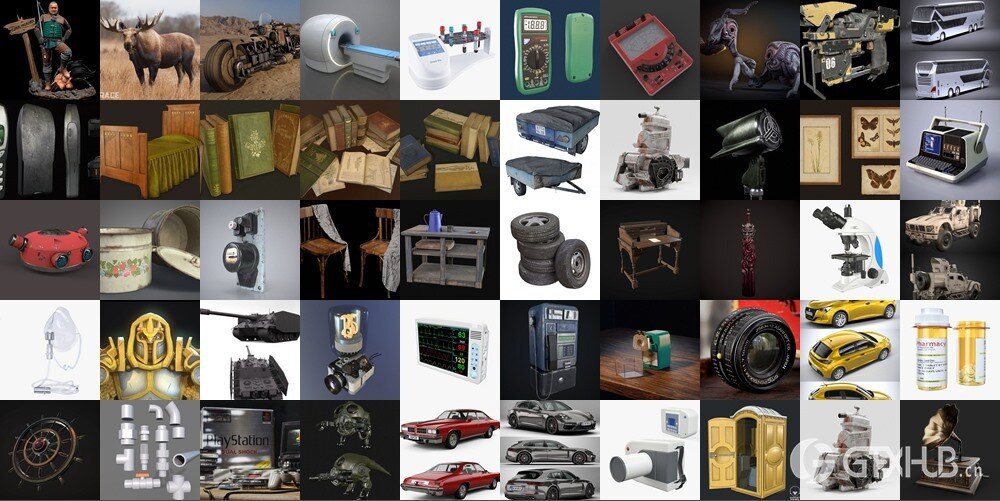PBR Game 3D Models Bundle 2024 Vol.4