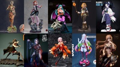 108组女性3D打印模型系列合集第2季 Girls, Girls and Only Girls 3D-Print Models Collection 2