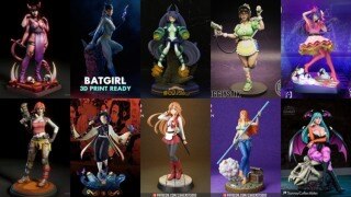 90组女性3D打印模型系列合集第3季 Girls, Girls and Only Girls 3D-Print Models Collection 3