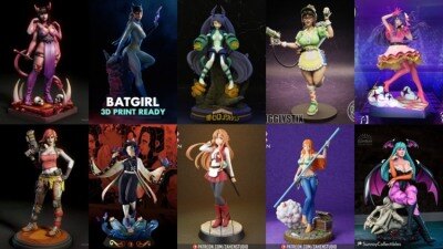 90组女性3D打印模型系列合集第3季 Girls, Girls and Only Girls 3D-Print Models Collection 3