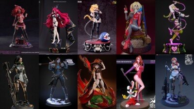 108组女性3D打印模型系列合集第6季 Girls, Girls and Only Girls 3D-Print Models Collection 6