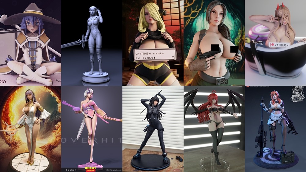 108组女性3d打印模型系列合集第6季 Girls, Girls and Only Girls 3d-print Models Collection 6