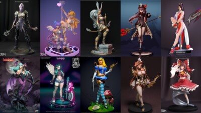 170组女性3D打印模型系列合集第11季 Girls, Girls and Only Girls 3D-Print Models Collection 11