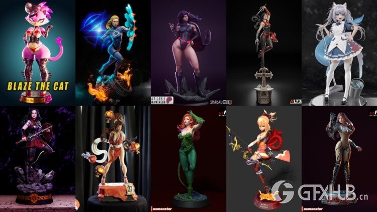 136组女性3D打印模型系列合集第12季