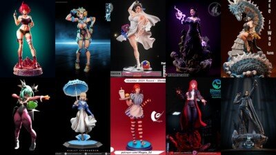 108组女性3D打印模型系列合集第13季 Girls, Girls and Only Girls 3D-Print Models Collection 13