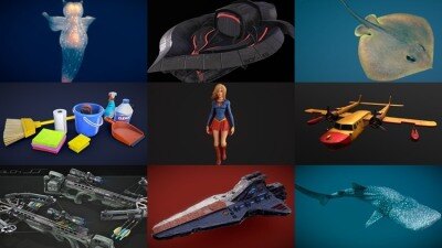 PBR Game 3D Models Bundle 2024 Vol.5