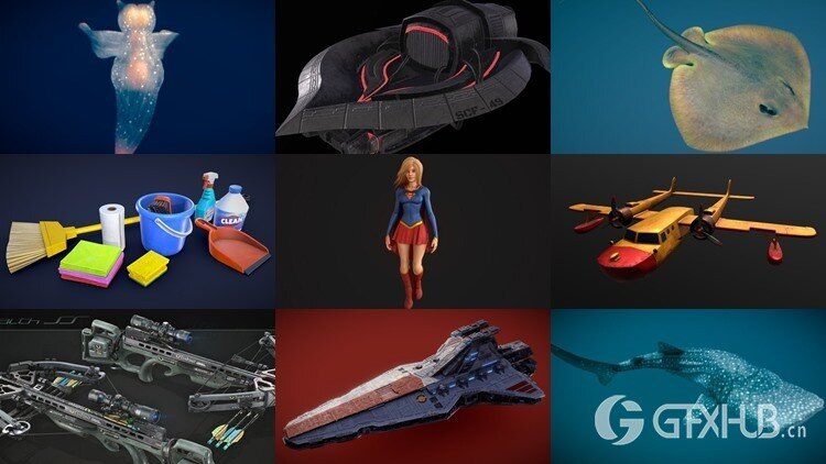 PBR Game 3D Models Bundle 2024 Vol.5