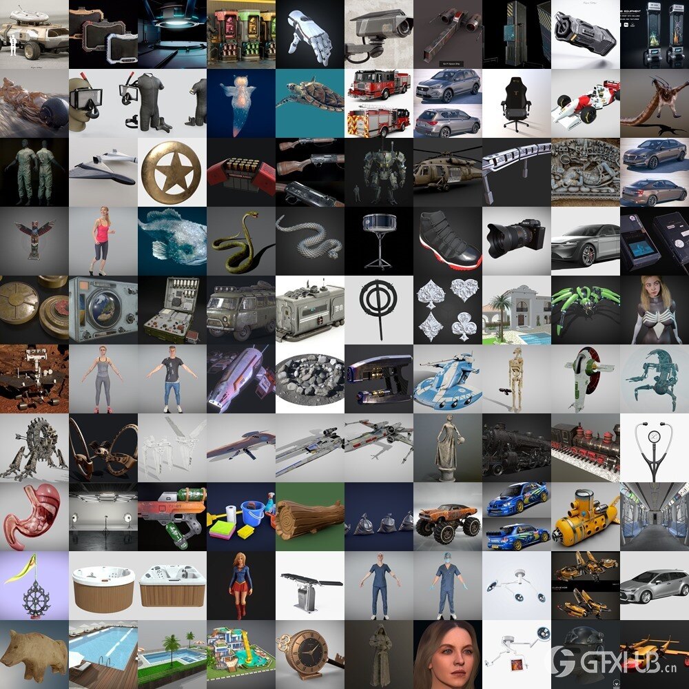 PBR Game 3D Models Bundle 2024 Vol.5