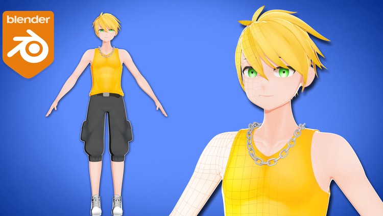 【中文字幕】blender 动漫角色建模教程 Blender Anime Character Modeling Course