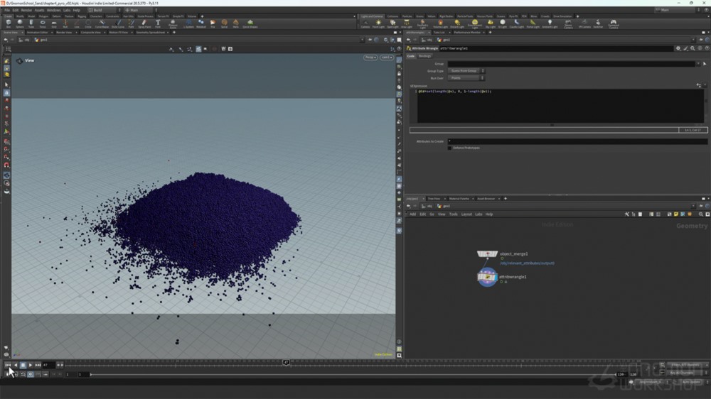 【中文字幕】houdini 电影沙尘模拟教程 Cinematic Sand & Dust Simulations Using Houdini