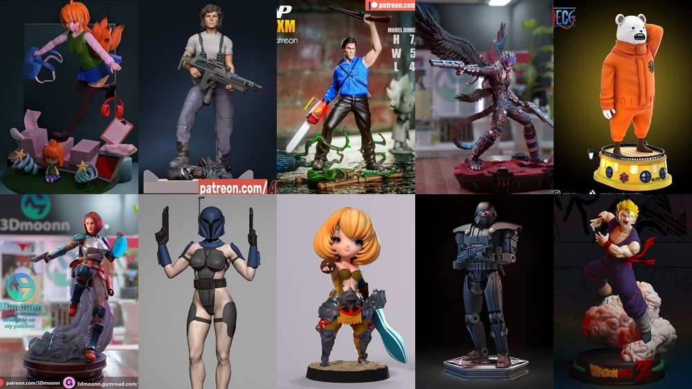 130组 3D 打印模型合辑2023年6月3D-Print Models Collection June 2023
