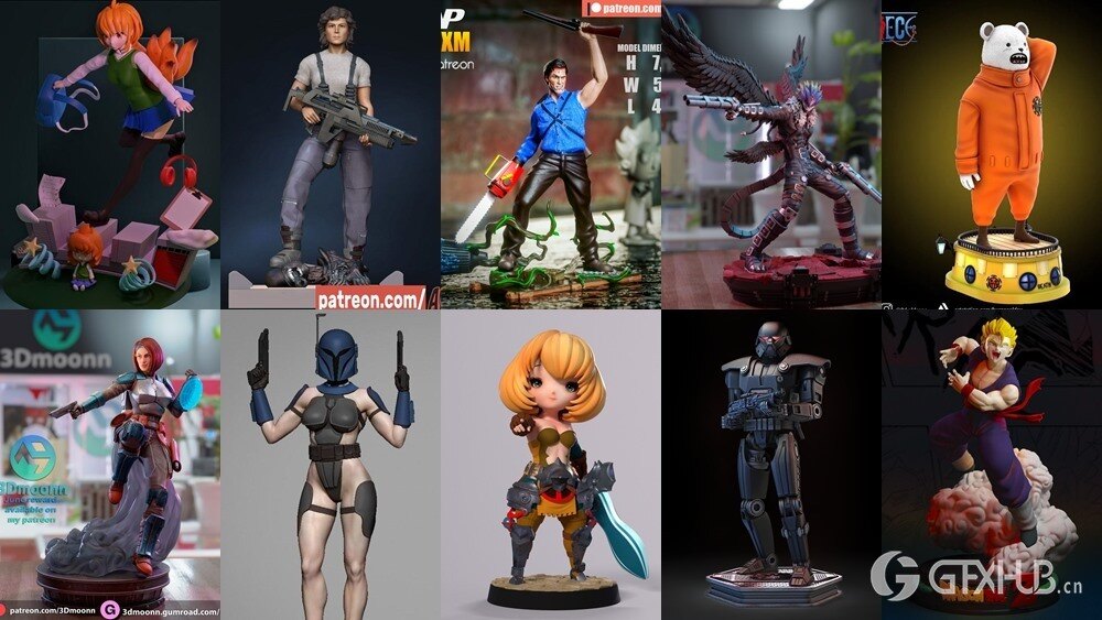 130组 3D 打印模型合辑2023年6月3D-Print Models Collection June 2023