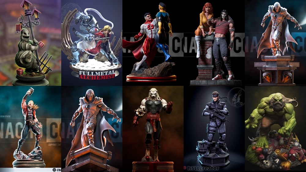 130组 3D 打印模型合辑2023年6月3D-Print Models Collection June 2023