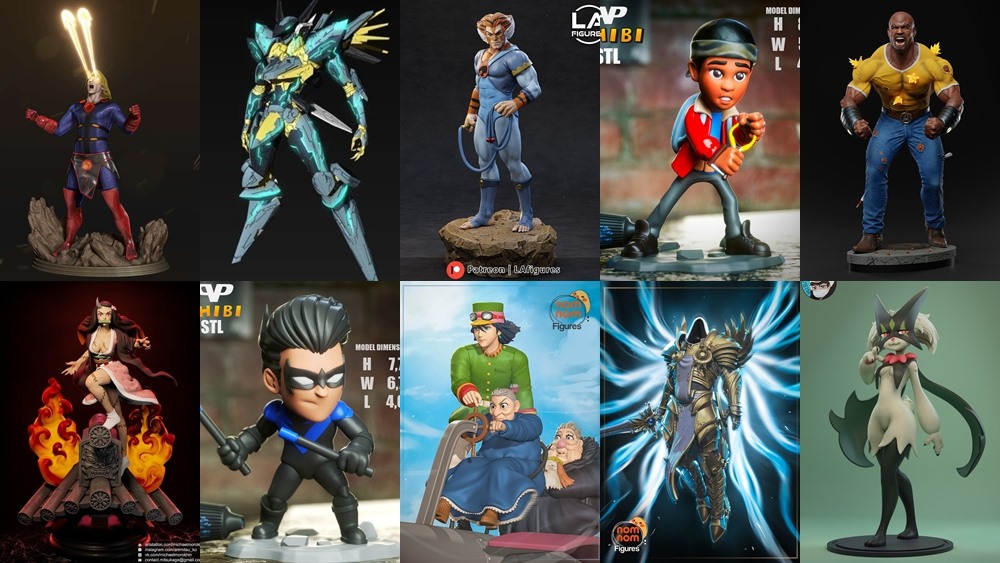 130组 3D 打印模型合辑2023年6月3D-Print Models Collection June 2023