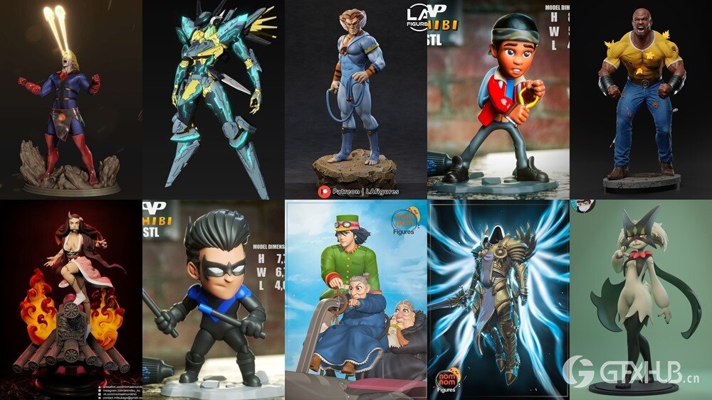 130组 3D 打印模型合辑2023年6月3D-Print Models Collection June 2023