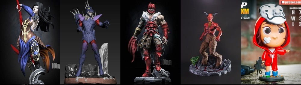 130组 3D 打印模型合辑2023年6月3D-Print Models Collection June 2023