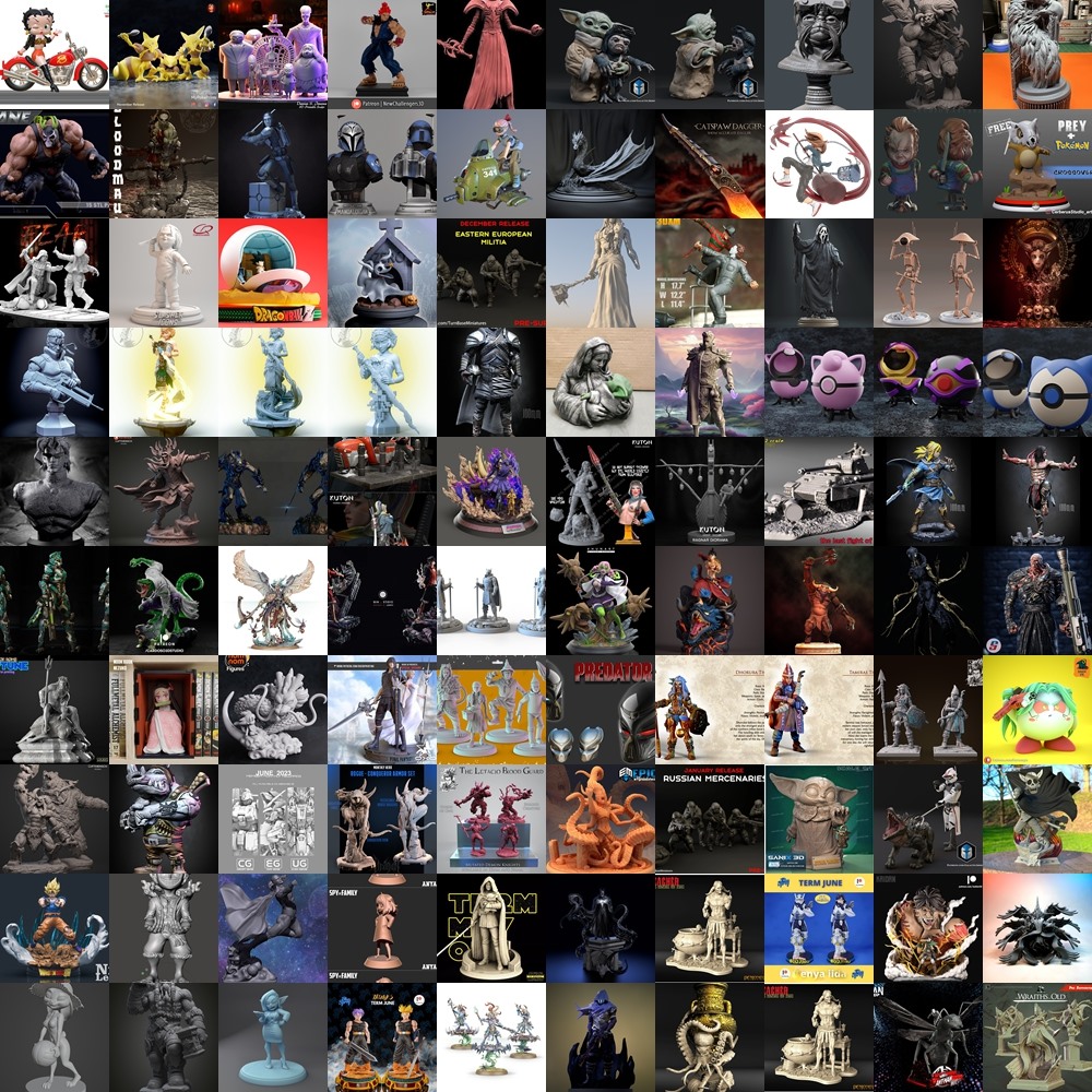 130组 3D 打印模型合辑2023年6月3D-Print Models Collection June 2023