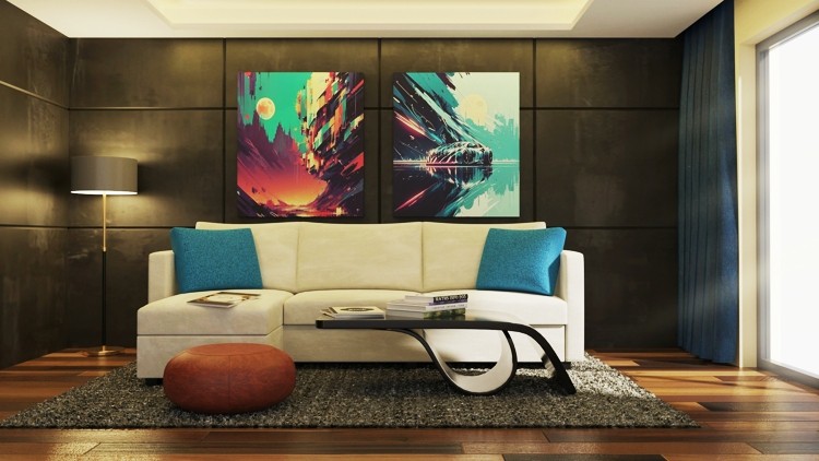 Blender 现代客厅3d建模渲染教程 Rendering Modern Living Room in Blender