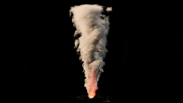 [Blender 插件] 火焰燃烧烟雾龙卷风 VDB 资产预设 Real Fire v1.1 PRO