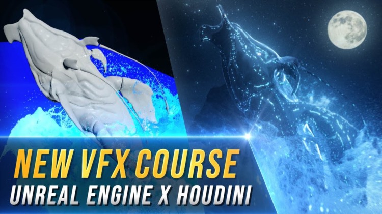 虚幻引擎 Houdini 流体模拟特效教程 - 完整工作流程课程