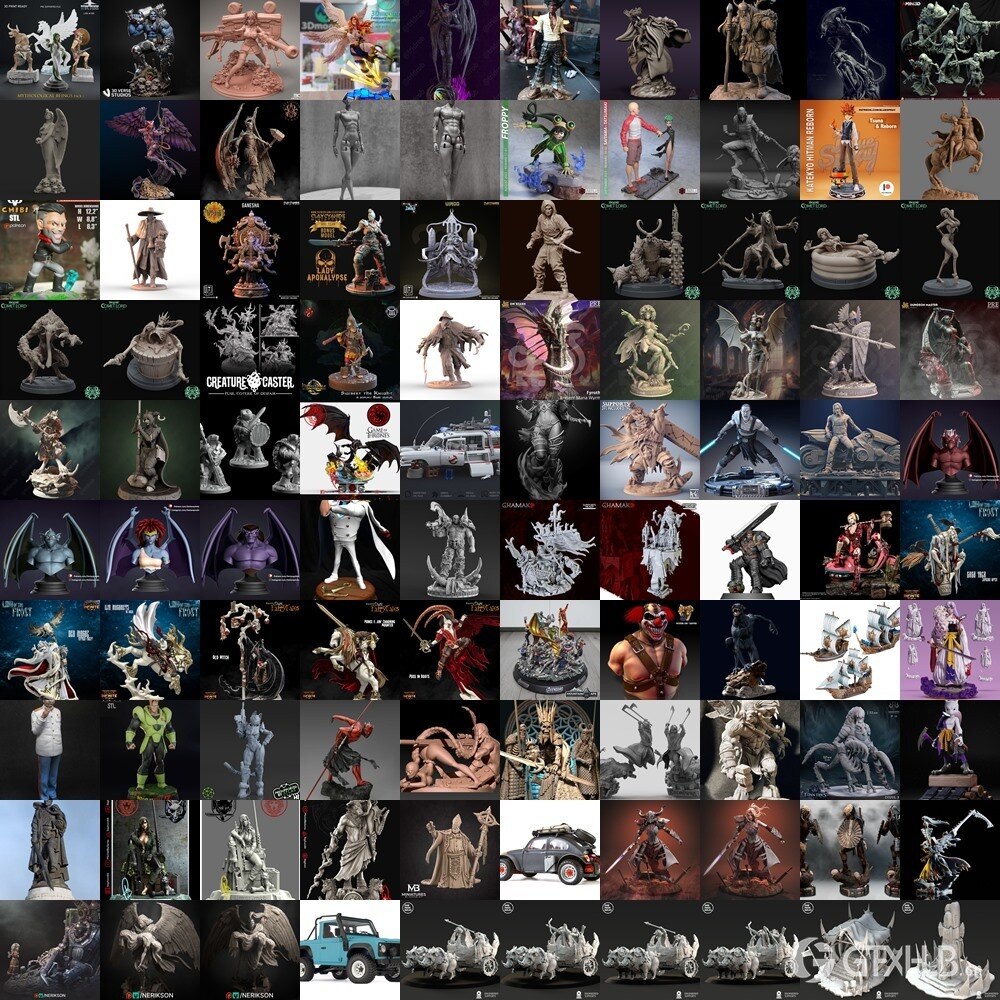 130组3D打印模型合辑2023年9月 3D-Print Models Collection September 2023