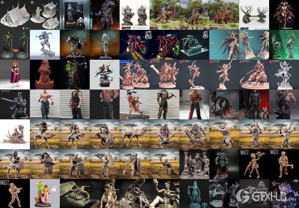 130组3D打印模型合辑2023年9月 3D-Print Models Collection September 2023