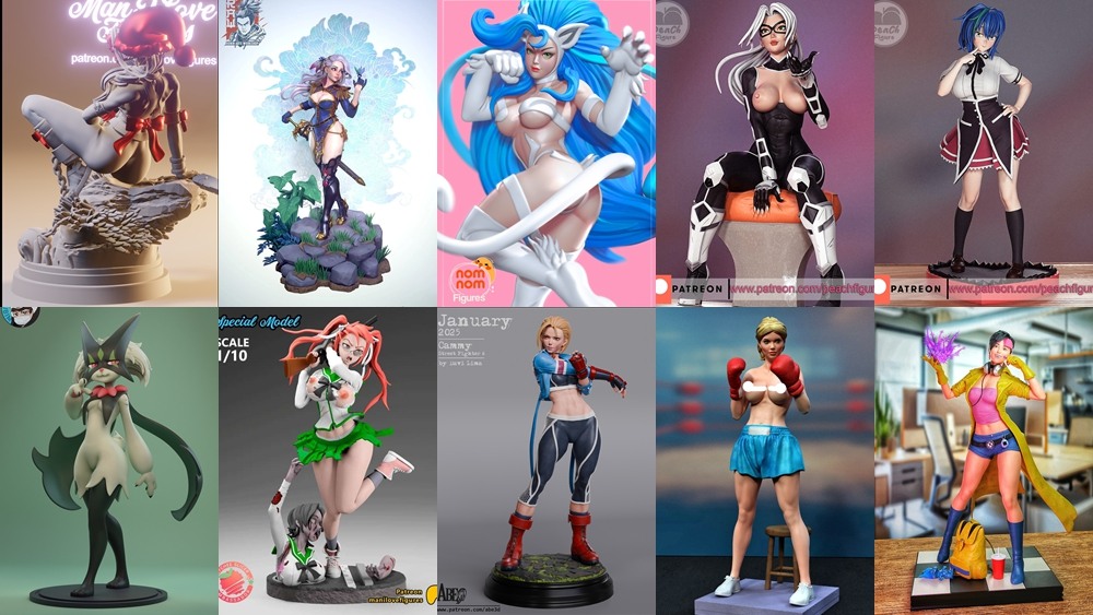 132组女性 3D 打印模型系列合集第14季 96GB