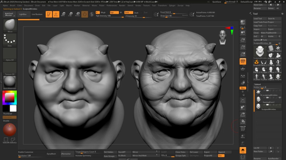 【中文字幕】ZBrush 雕刻入门教程 Introduction to Sculpting