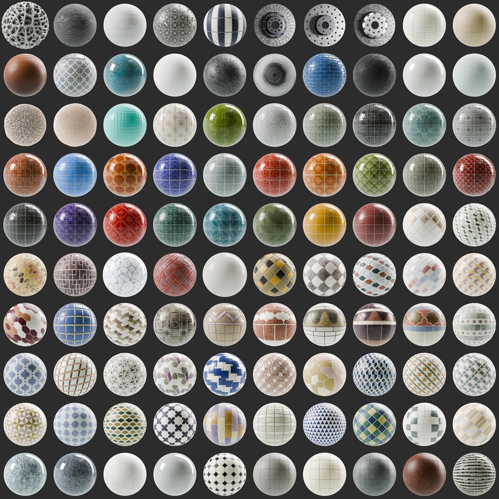 230个 SBSAR 陶瓷材质预设 Substance Materials - Ceramic