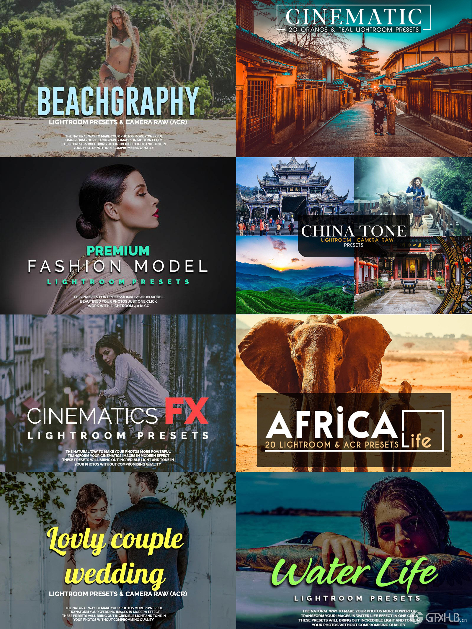 1200+出色的LR预设和 Camera Raw 套装