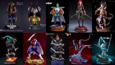 180组 3D 打印模型合辑2023年8月 3D-Print Models Collection August 2023