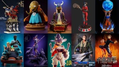 100组3D打印模型合辑2023年10月 3D-Print Models Collection October 2023