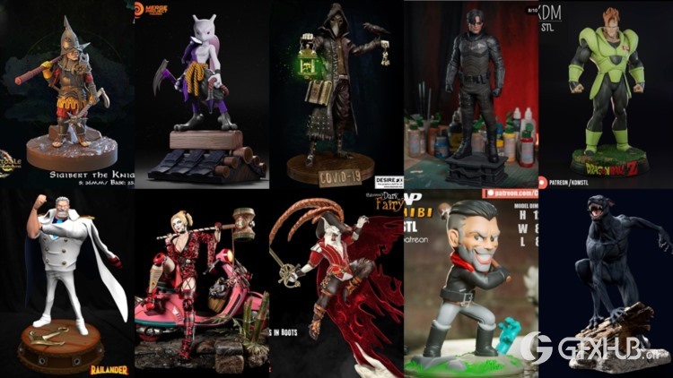 130组3D打印模型合辑2023年9月 3D-Print Models Collection September 2023
