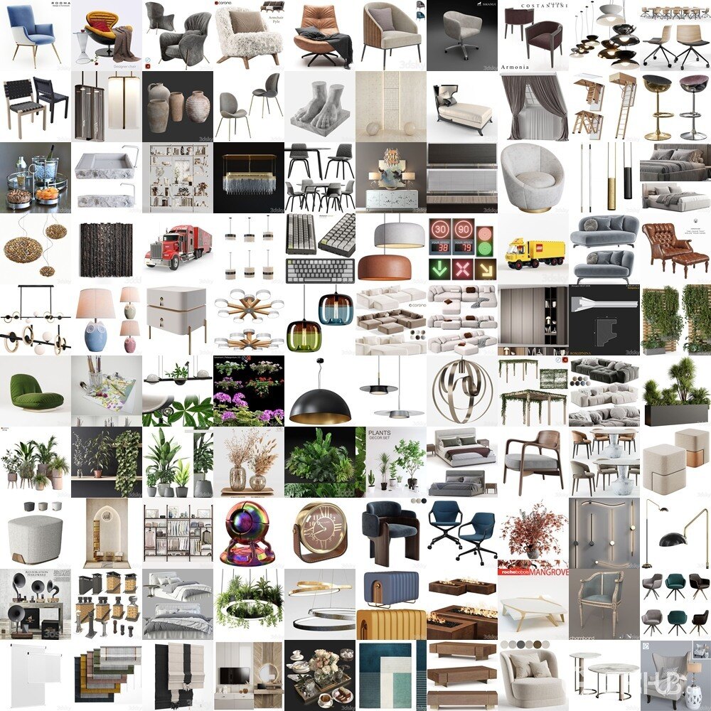 3DSky Pro 3D模型合辑2025年4月第3季 | 400套 | 21GB