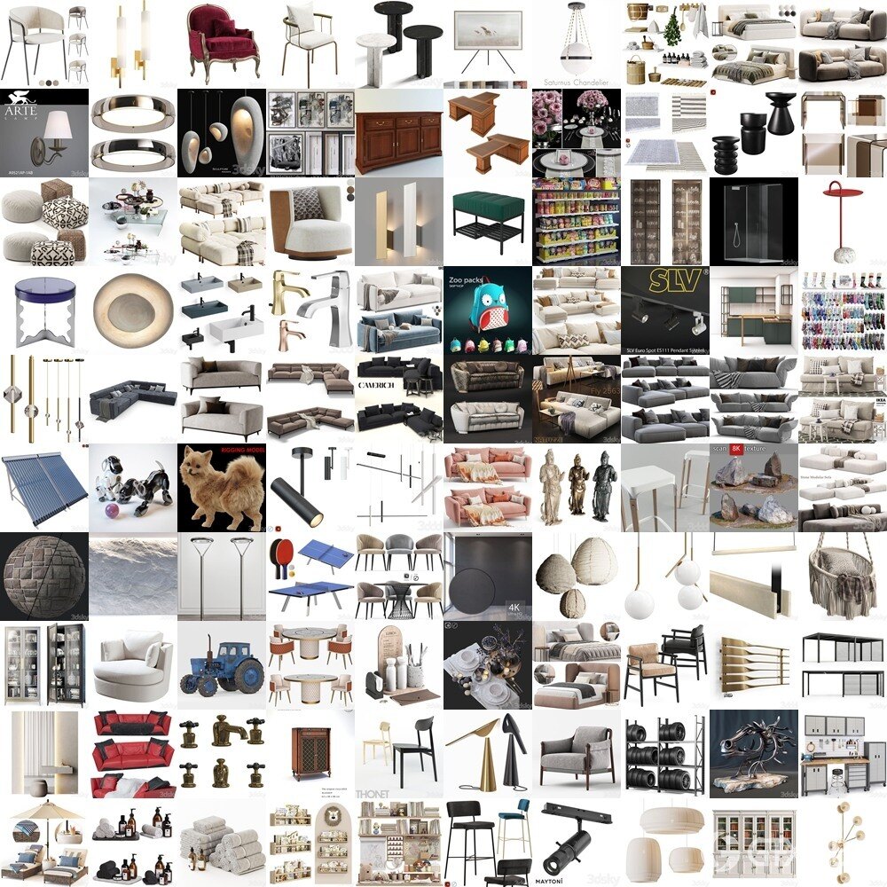 3DSky Pro 3D模型合辑2025年4月第3季 | 400套 | 21GB