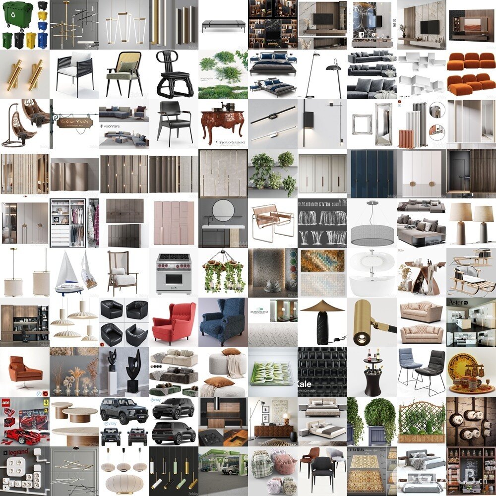 3DSky Pro 3D模型合辑2025年4月第3季 | 400套 | 21GB